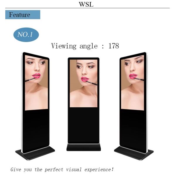 Small Size Capacitive Digital Kiosks Touch Screen Floor Standing Wifi Android 19" 21.5"