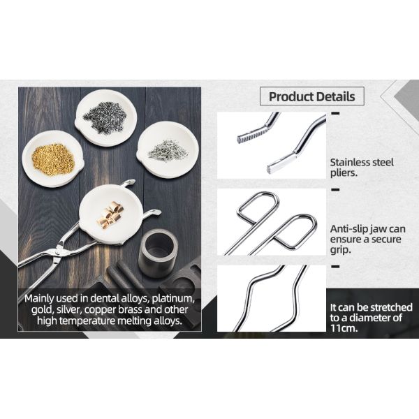 Graphite Torch Melting Casting Kit, Including 2 Graphite Crucible Stir Stick, Graphite Casting Mould 5-In-1 Graphite