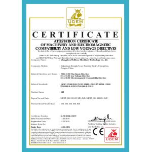 Changzhou Welldone Machinery Technology Co.,Ltd Certifications