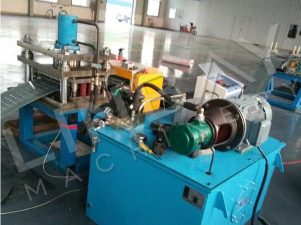 Full Automatic Hydraulic Punch Galvanized Steel Scaffold Board Roll Forming Production Line