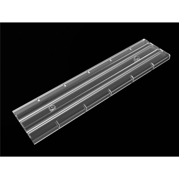 Customized Size LED Optics Lenses For Double Row Linear Lighting