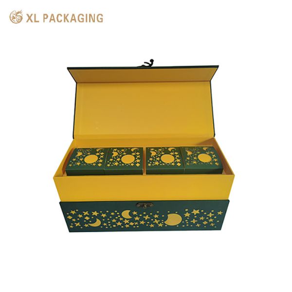 XL Packaging Custom Luxury Boxes Mid-Autumn Mooncake Gift Box Empty Box High-End Creative Packaging Business Hotel Mooncake Wholesale Luxury Gift Box
