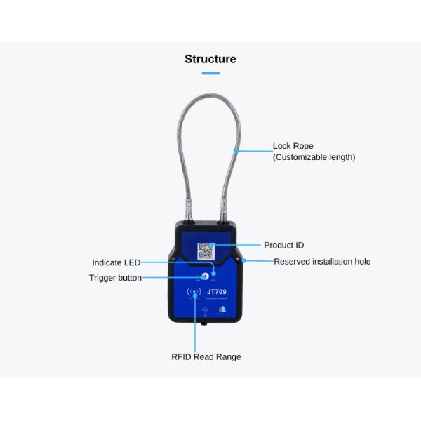 Jointech Jt709 Intelligent Bluetooth Lock for Logistics & Fuel Transport Monitoring