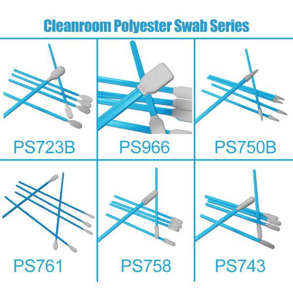 PS761 Small Head Disposable Digital Printer Cleaning Swabs Polyester Swab