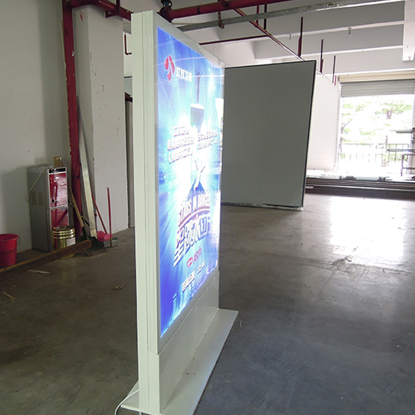 Free Standing Large Light Box Display Stand Double Side Environmental Protection