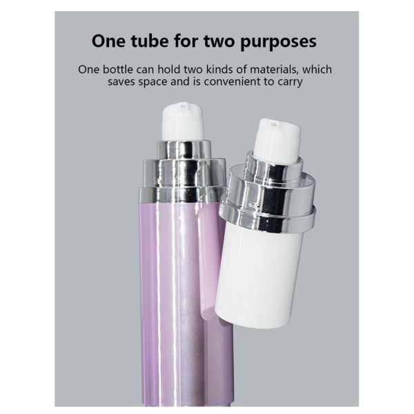 Round AS Airless Bottle Double Ended Cosmetic Packaging 30ML