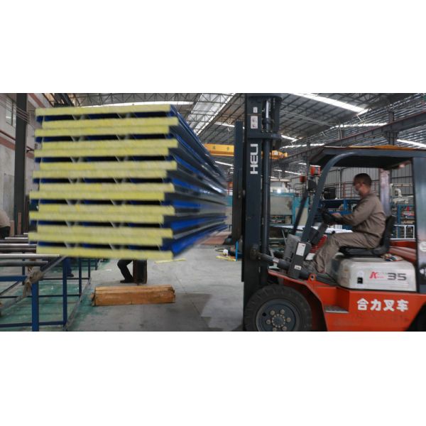 150mm Fireproof Glass Wool Sandwich Wall Panel