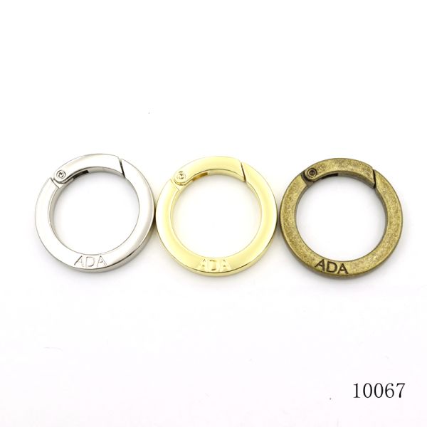 Brass Spring O Ring Corrosion Resistant Round Carabiner Clips Customizable