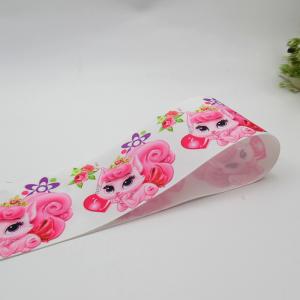 China Ins Hot sale Happy Baby Character Fashion Hair accessories Thermal transfer printing Grosgrain Ribbon on sale
