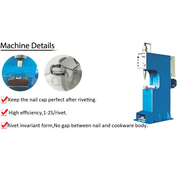Automatic Aluminum Cookware Riveting Machine Hydraulic Press Type for cookware