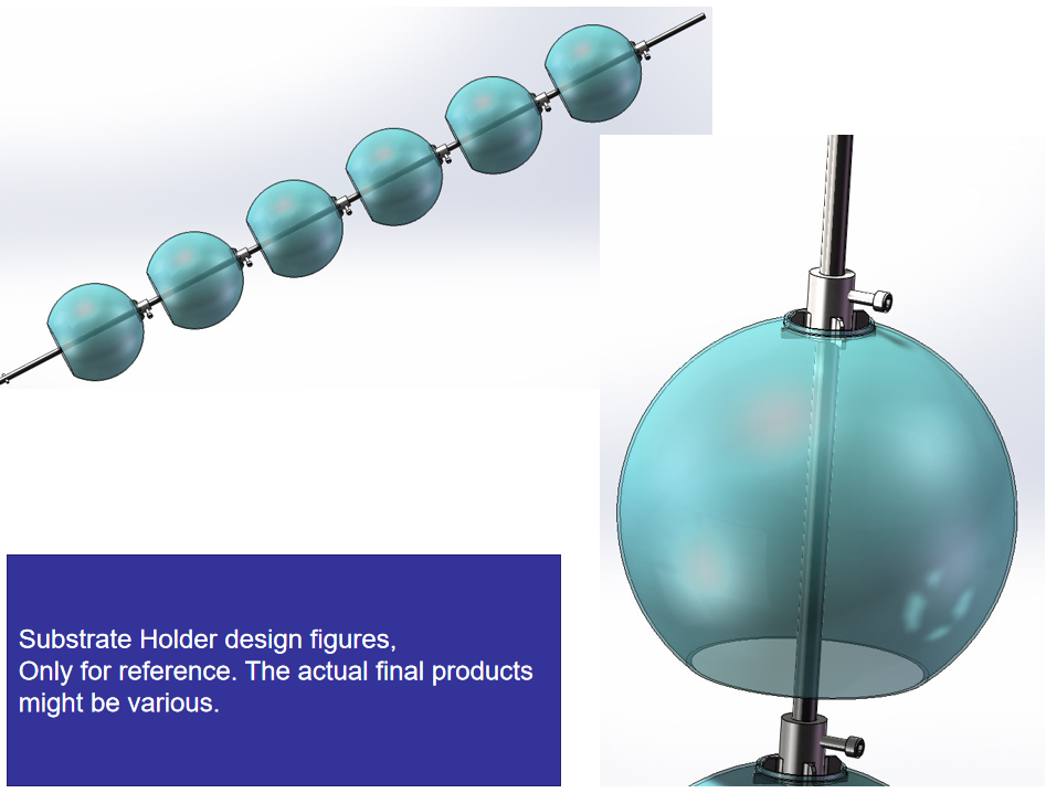 Metal Wire & Glass Lamp PVD Plating-RTAC1800A+