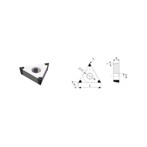 PCBN Inserts High Speed Machining Brake Drum with High Heat Resistance