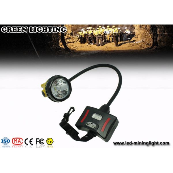 ABS IP68 Rechargeable LED Headlamp Underground Mining Lights With Warning Light