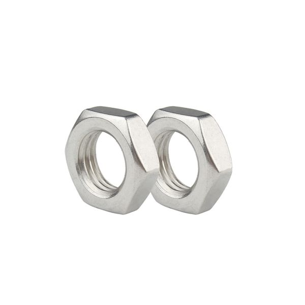 Stainless Steel 304 Customized Thin Nut Insert Din439 Chamfered Hex Thin Nuts