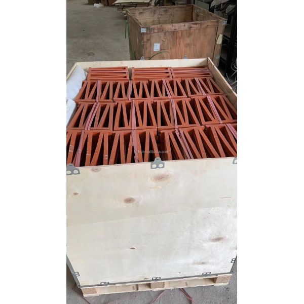 Terracotta Breeze Block Mold M Shape Wall Panel Interior Decorative Fire Bricks For Exterior Perforated Decoration Design