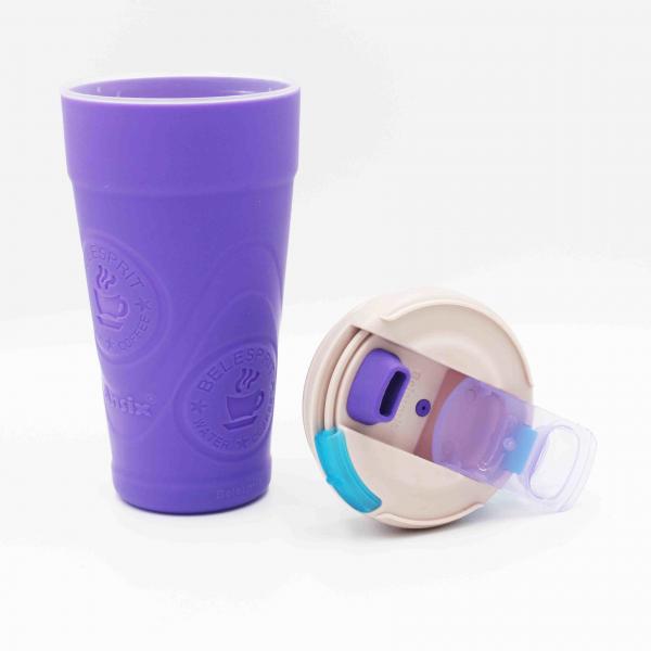 Buy Plastic Silicone Reusable Biodegradable Coffee Cup Outdoor Travel use at wholesale prices