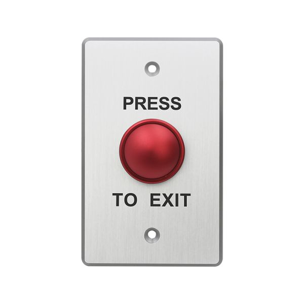 Mushroom Push Button with Metal Plate and Square ANSI Size