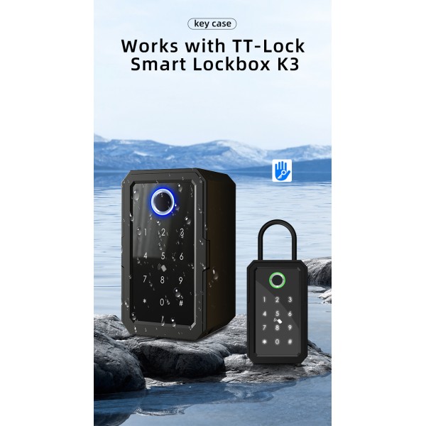 Ttlock Tuya Smart Key Storage Boxes Finger Print Code Lockbox Entry Safe Key Box Lock Box for House Apartment
