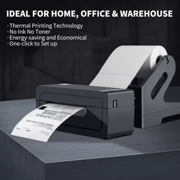 Direct Sticker Barcode Printer Label Thermal Wireless 4x6 Shipping Label Printer Compatible With Android&iphone and Windows