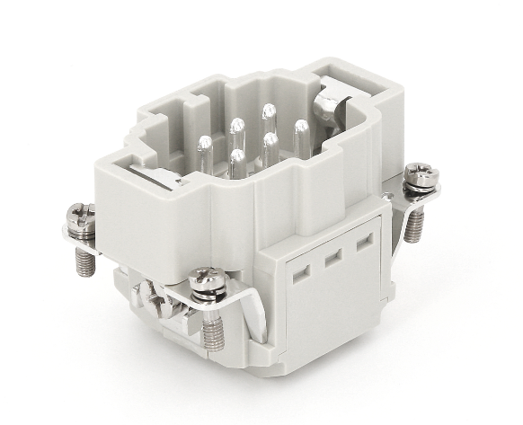 6 Pin 16A Quick Locking Connector - Front View