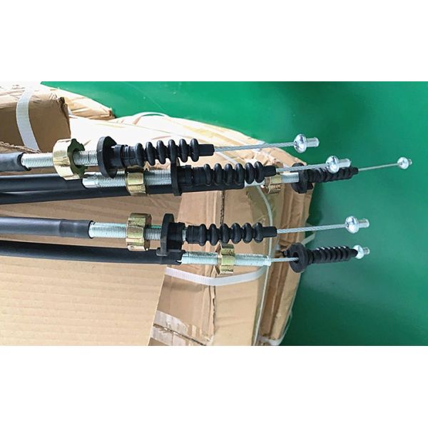 Plated Carbon Steel Auto Clutch Cable / Black Brake Control Cable Customized Length