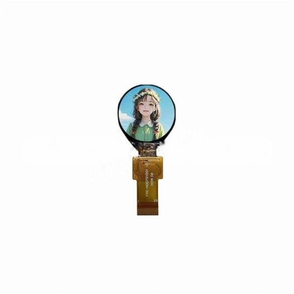 0.75-Inch Round TFT Display Module | 160×160 Dots, 4SPI/18BIT Interface, GC9D01N Driver IC for Mini Smart Bands & Wearable Sensors