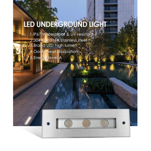 6W Rectangle Recessed Linear lights Original CREE LED Single Color With CE ROHS Certification L195MM