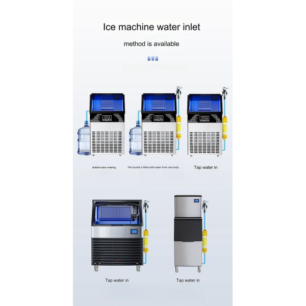 200W Automatic Ice Maker Vending Machine with Automatic Cleaning and Other Compressor