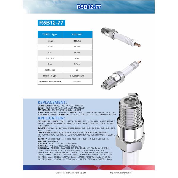 Aftermarket Prechamber Spark Plug R5B12-77 For 3520 Engine