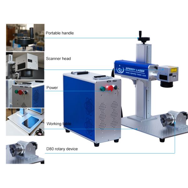 High Precision Metal Laser Marking Machine , Fiber Laser Marker Machine