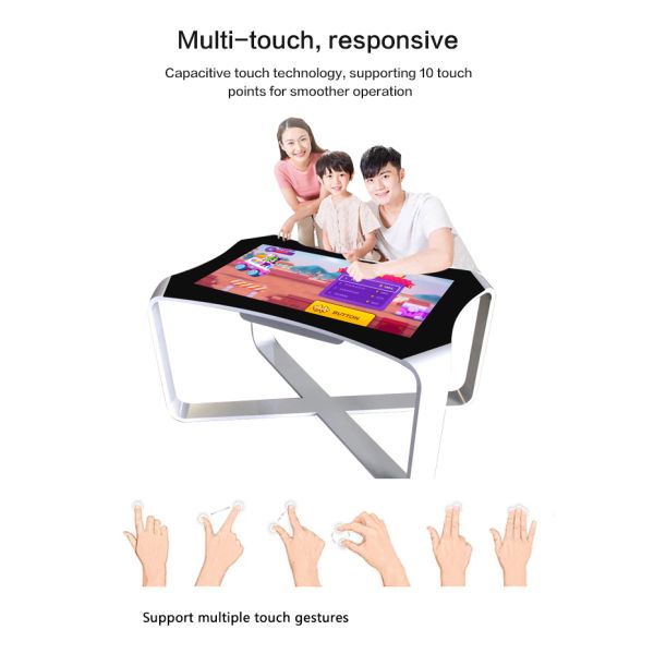 Touch Table Wifi Android System LCD Table Kiosk Interactive Multi Top Coffee Smart Touch Screen Table For Kids Game Info