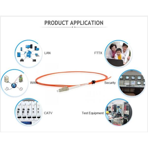 Duplex SC / UPC MM OM3 2.0mm / 3.0mm Optical Fiber Patch Cord