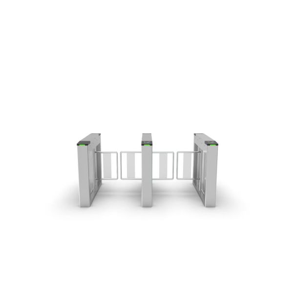 Stainless Steel Swing Barrier Turnstile With Ticketing Consumption and Access Control Systems