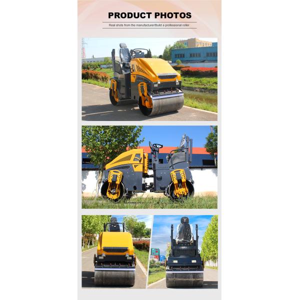Construction Machinery 4ton Double Drum Road Roller Full Hydraulic Roller Compactor