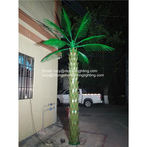 led lighted palm trees