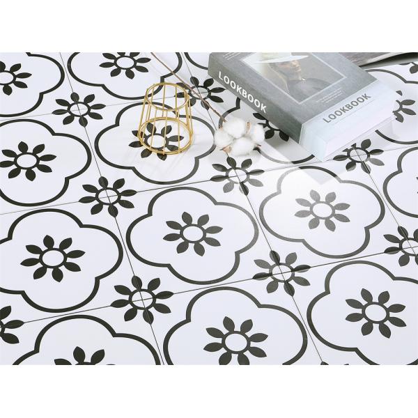 20x20cm Black White Ceramic Rustic Tile AAA Grade Indoor Floor Wall