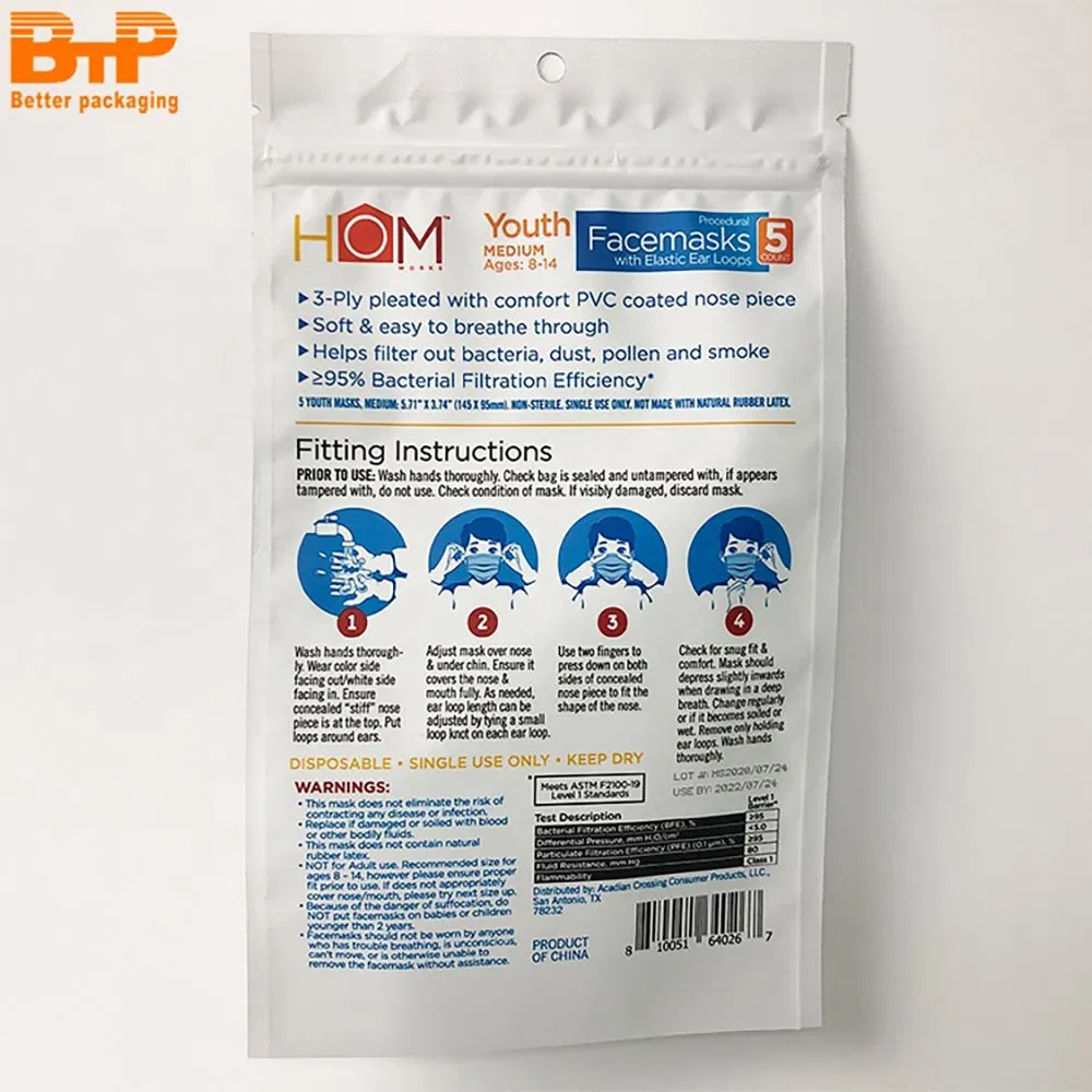 Custom printed food packaging bags
