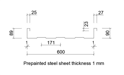 Self Lock Floor Deck Roll Forming Machine 1mm Thickness 100mm Height
