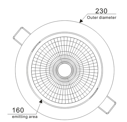 45W COB LED Downlight