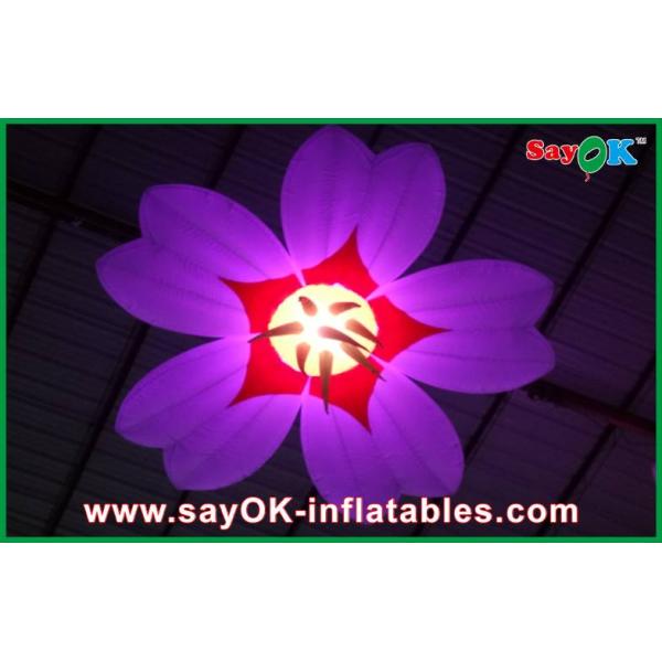 Party 2m Dia Inflatable Lighting Decoration Flower Shape Durable