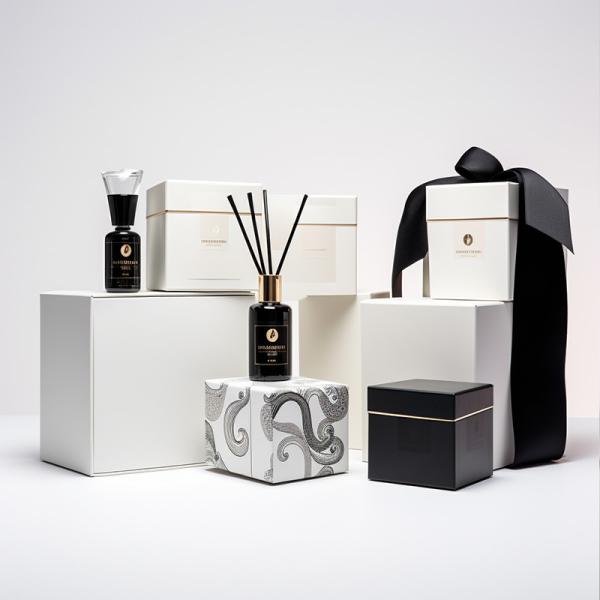 Paper Cosmetic Packaging Paper Box,Perfume Packaging Gift Boxes Customized White MOQ 1000pcs