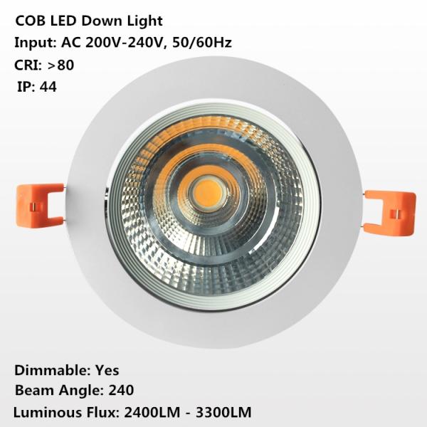 30W / 35W / 40W Epistar Chip Dimmable Led Spotlights, Adjustable, Rotable Ceiling Light