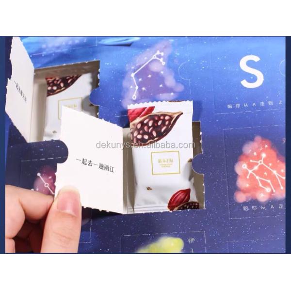 Matte/Glossy Lamination Custom Chocolate Advent Calendar Packaging Box for Christmas