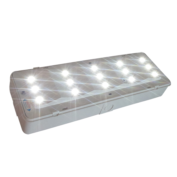 LED Emergency Light with Fire-Retardant ABS Casing and Nickel-Cadmium Battery for 3 Hours Duration