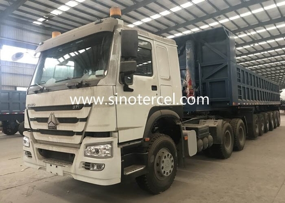 3 Axle Tipper Semi Trailer 40-60 Tons For Mining