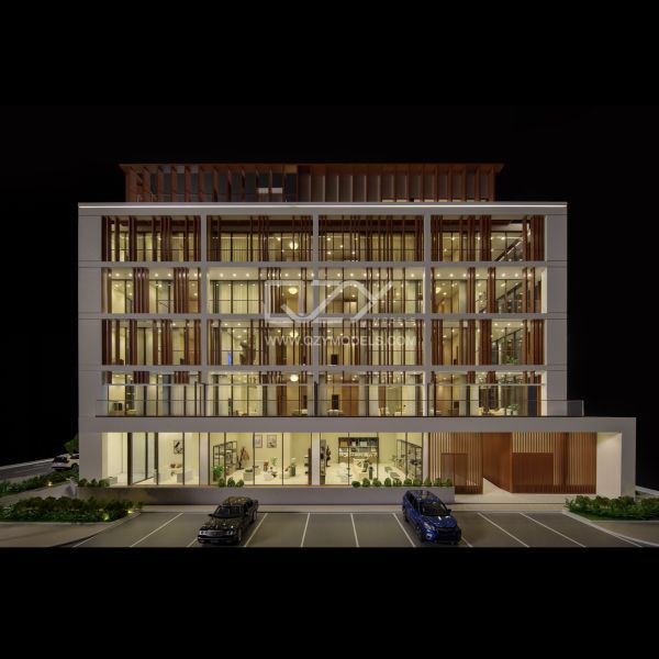 1:30 Scale Realistic Luxury Apartment Model with iPad Controlled Lighting for Dubai Real Estate