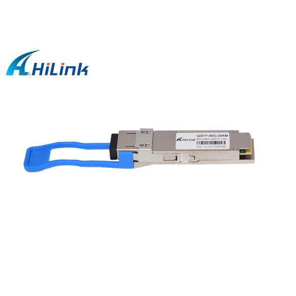 Duplex LC Connector QSFP+ Transceiver Hot Pluggable Single Mode 20km