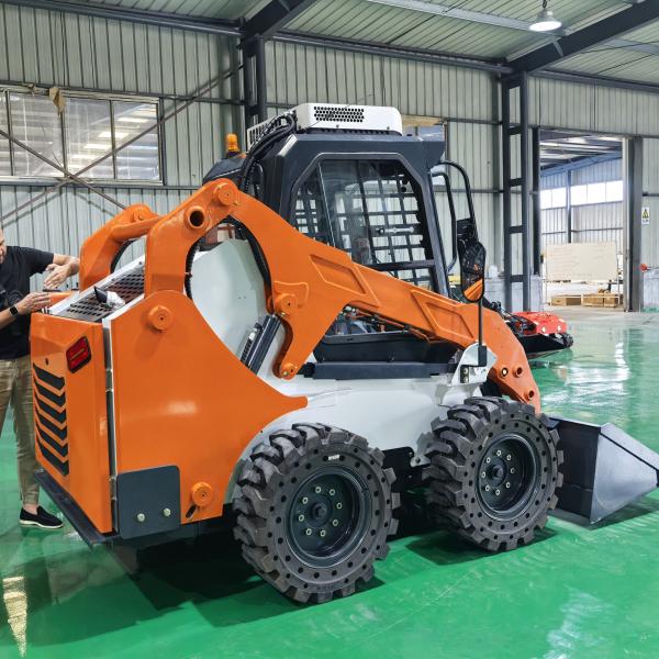 High Operating Efficiency Mini Track Skid Steer Loader with Attachments Maximum Load 400kg