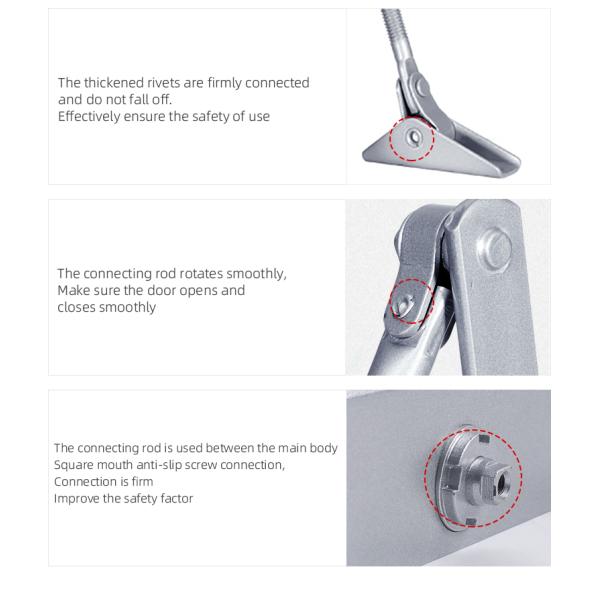Easy Installation Overhead Door Closer Concealed Door Closer Adjustable Speed Automatic Door Closer