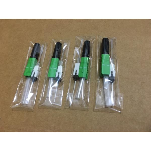 SC/APC Fiber Optic Fast Connector with 0.2dB Insertion Loss 55dB Return Loss and 50mm Length Hot Melt Splice On Connector